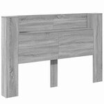 vidaXL Tête de lit Gris Sonoma 160 x 16 5 x 103 5 cm Bois d'ingénierie