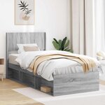 vidaXL Tête de lit Sonoma gris PB