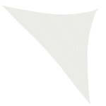 vidaXL Voile d'ombrage 160 g/m² Blanc 2 5x2 5x3 5 m PEHD