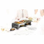 Princess gril à raclette en pierre avec 8 poêles 1300 w 162820