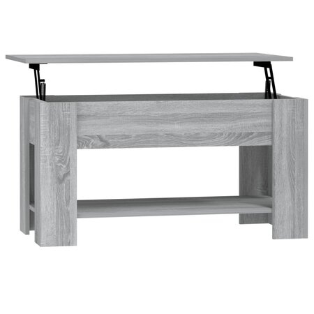 vidaXL Table basse Sonoma gris 101x49x52 cm Bois d'ingénierie