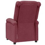 vidaXL Fauteuil inclinable Rouge bordeaux Tissu