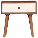 vidaXL Table de chevet Bois massif de Sesham 45 x 30 x 45 cm