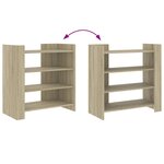 vidaXL Buffet chêne sonoma 73 5x35x75 cm bois d'ingénierie