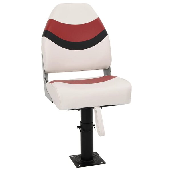 vidaXL Ensemble de sièges de bateau pliables lot de 2 dossier haut