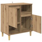 vidaXL Buffet chêne artisanal 35 x 60 x 70 cm Bois d'ingénierie