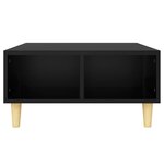 vidaXL Table basse noir 60x60x30 cm bois d'ingénierie