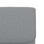 vidaXL Chaise longue Gris clair 55x64x80 cm Tissu