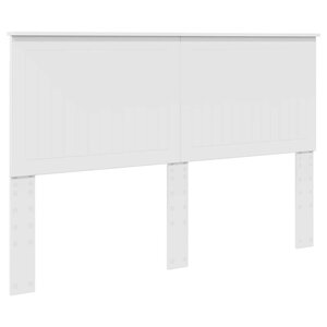 vidaXL Tête de lit avec tête de lit Blanc 150 cm Bois d'ingénierie