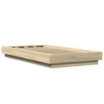vidaXL Cadre de lit chêne sonoma 75x190 cm bois d'ingénierie