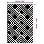 vidaXL Tapis d'extérieur ARAKIL Gris 190x290 cm PP