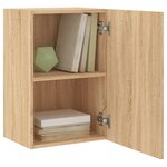 vidaXL Meuble TV mural chêne sonoma 40 5x30x60 cm bois d'ingénierie