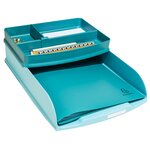 Corbeilles À Courrier Combo Styli Skandi - Bleu Givré - X 6 - Exacompta