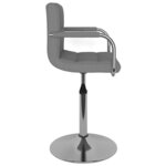 vidaXL Chaises pivotantes à manger lot de 2 gris clair tissu