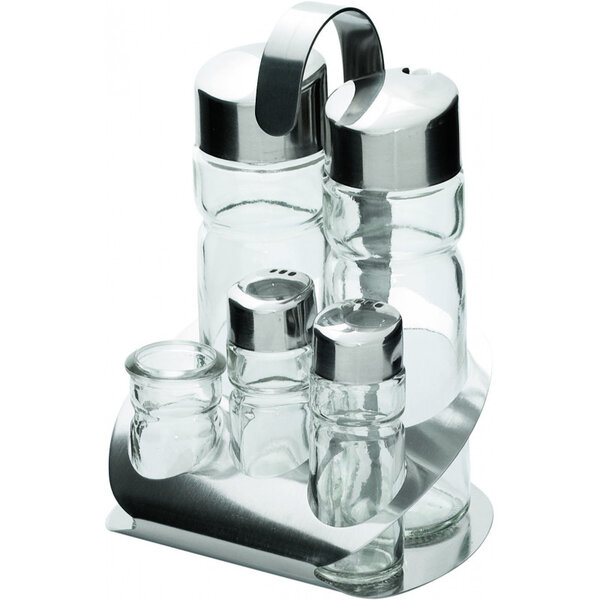 Set à condiments pour 5 éléments - stalgast -  - inox