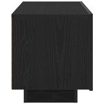 vidaXL Meuble TV Chêne noir 100 x 35 x 40 cm Bois d'ingénierie