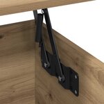 vidaXL Table basse chêne artisanal 90 x 44.5 x 45 cm Bois d'ingénierie