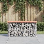 vidaXL Banc jardin design gabion 83x31 5x42 cm bois massif de douglas