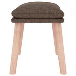 vidaXL Repose-pied Taupe 45x29 5x35 cm Tissu