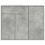 vidaXL Buffet Gris béton 88x30x70 cm Bois d'ingénierie