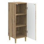 vidaXL Buffet Chêne artisanal 33 x 34 5 x 90 cm Bois d'ingénierie