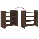 vidaXL Buffet chêne marron 73 5x35x75 cm bois d'ingénierie