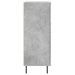 vidaXL Buffet gris béton 69 5x34x90 cm bois d'ingénierie