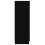 vidaXL Armoire à chaussures noir 30x35x100 cm bois d'ingénierie
