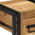 vidaXL Table d'appoint Marron 30 x 30 x 40 cm bois de manguier massif