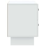 vidaXL Cabinet de chevet Blanc 62 x 34 5 x 47 5 cm Bois d'ingénierie