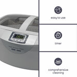 Perel nettoyeur à ultrasons avec minuterie 2 6 l