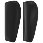 vidaXL Tête de lit avec oreilles Noir 163x23x78/88 cm Similicuir