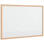 vidaXL Tableau blanc magnétique avec cadre bois de pin massif 60x40 cm