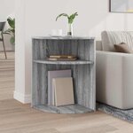 vidaXL Table d'appoint Gris Sonoma 39 7 x 39 7 x 60 cm
