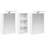 vidaXL Ensemble de Meubles de Salle de Bain 3 Pièces 116 x 16 x 62 5 cm