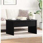vidaXL Table basse Chêne noir 80 x 50.5 x 41.5 cm Bois d'ingénierie