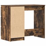 vidaXL Bureau Chêne fumé 90x45x76 cm Bois d'ingénierie