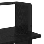 vidaXL Étagère Murale Chêne noir 30 x 25 x 100 cm Bois d'ingénierie