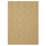 Étiquette adhésive de présentation en papier  kraft mat80x35 mm (lot de 350)