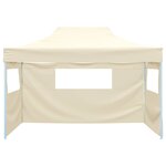 vidaXL Tente de fête 291 x 431 x 315 cm Crème Tissu Oxford