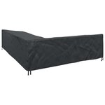 vidaXL Housse pour meubles Noir 355 x 275 x 80 cm Tissu Oxford 600D