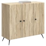 vidaXL Buffet Chêne Sonoma 89 x 34 5 x 80 cm Bois d'ingénierie