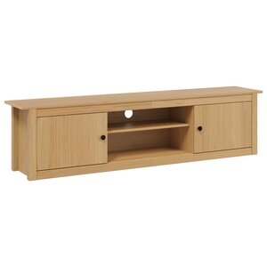 vidaXL Support pour TV HILL 158 x 40 x 39 5 cm Marron miel Pin massif