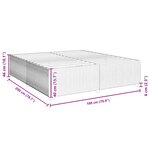 vidaXL Cadre de lit Gris clair 180x200 cm Velours