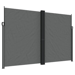 vidaXL Auvent latéral rétractable Anthracite 220x1200 cm