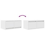 vidaXL Meubles TV 2 Pièces blanc 60x31x25 5 cm bois d'ingénierie