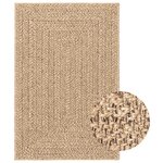 vidaXL Tapis ZIZUR beige 140x200 cm aspect de jute intérieur extérieur