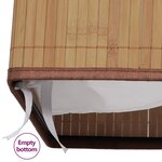 vidaXL Panier à linge rectangulaire Bambou Naturel