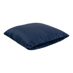 Coussin carré en velours bleu foncé 40 x 40 cm