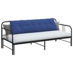 vidaXL Coussin de Dos Bleu police 180 x 50 cm Tissu en velours côtelé